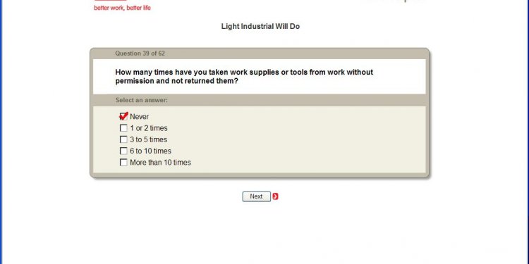 Adecco incorporates IQ and Personality Testing including many self-incriminating questions to Pre-interview...