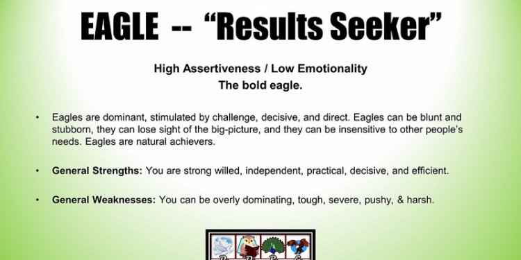 Eagle Bird Type -- DOPE Bird Personality Test Results - RichardStep