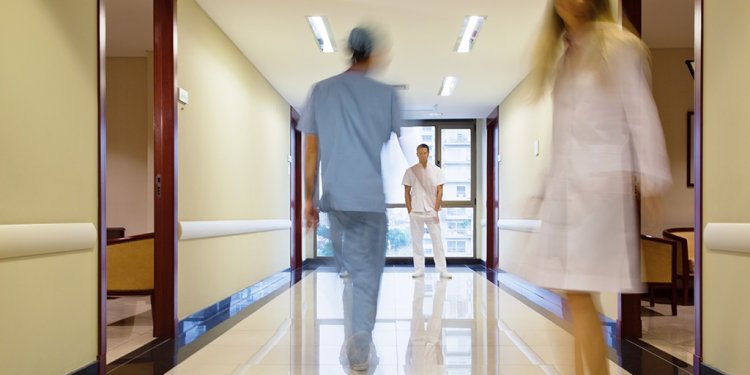 Full screen Blurred hospital