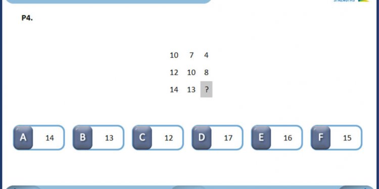 Sample Numerical Reasoning