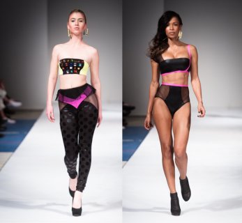 Lubica's models take the runway at Fashion Art Toronto 2014 Source: Lubica Slovak