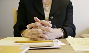 Woman at a desk